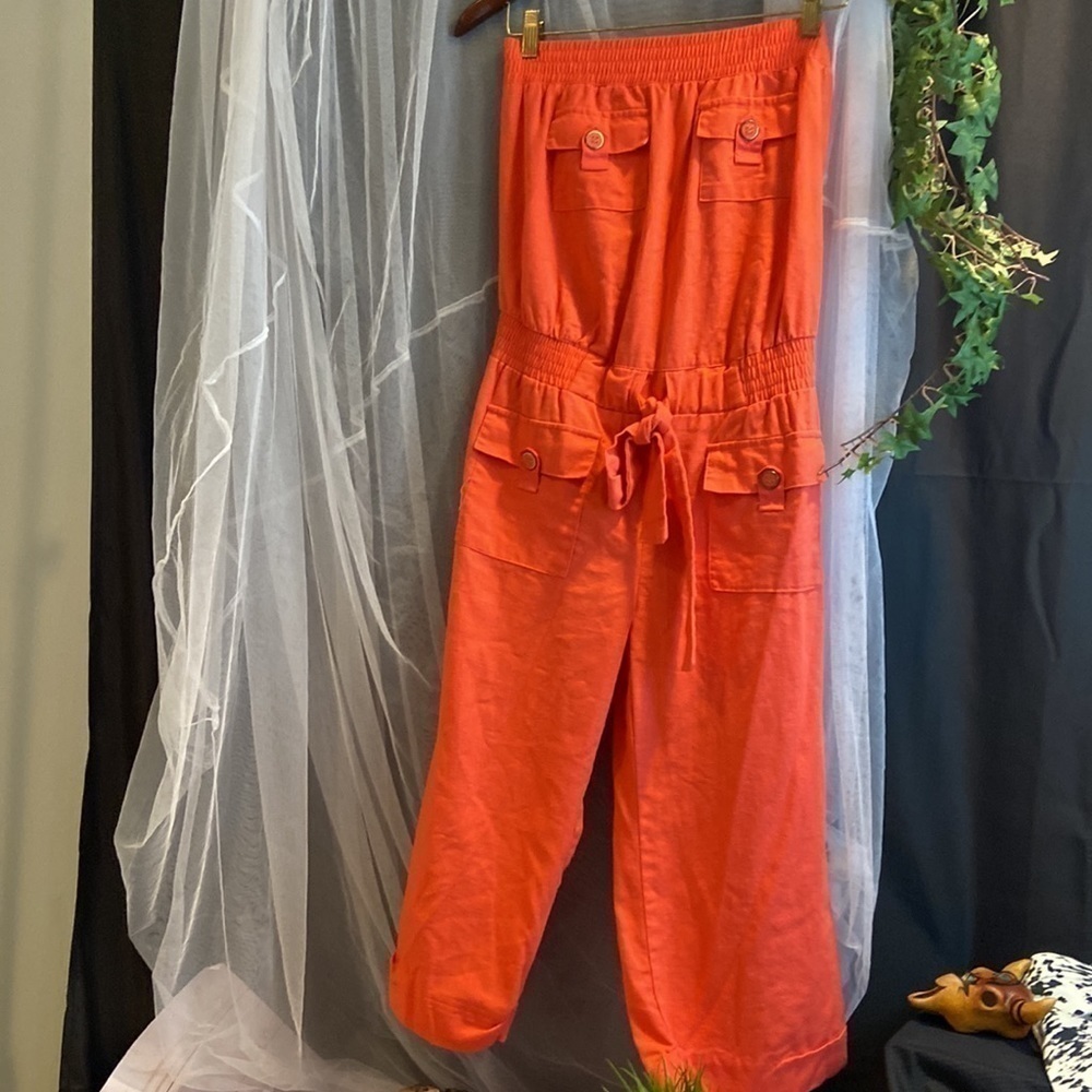 Toxik3 Red Sleeveless jumpsuit - Picture 3 of 8